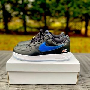 Size 11- Nike Air Force 1 Low x Kith Black New York Knicks Away